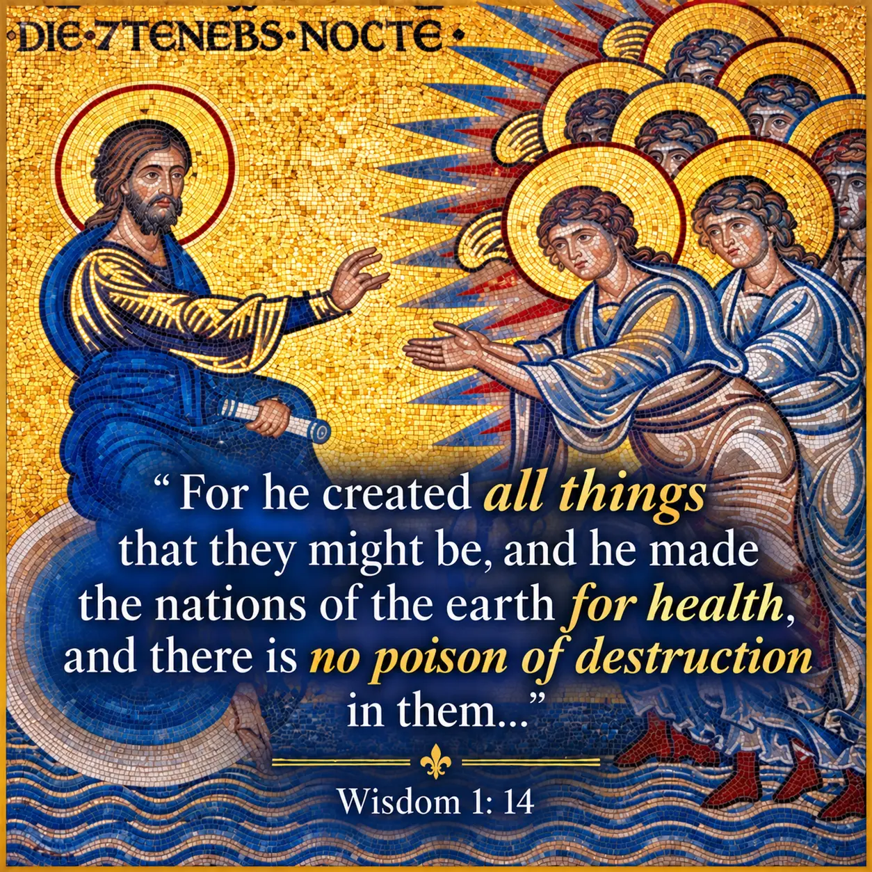 Wisdom 1:14 Scripture magnet — For he created all things that they might be